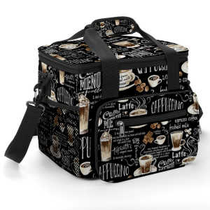 Multifunctional Waterproof Lunch Bag, Oxford cloth bag, durable, lightweight picnic bag / Pattern-C