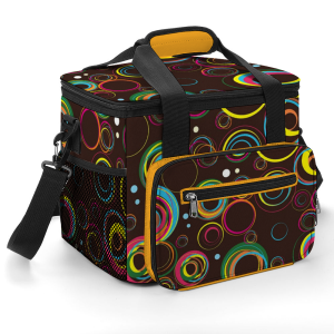 Multifunctional Waterproof Lunch Bag, Oxford cloth bag, durable, lightweight picnic bag / Pattern-F