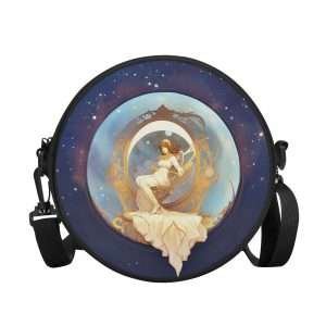 Round BAG "Dea", Shoulder Bag convertible in small Backpack, Strong and Waterproof