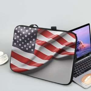 Laptop Case For 10″,12″,13″,15″,17″ Laptop, Computer Bags /USA Flag