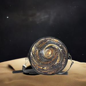 Round BAG, PU Leather Small Bag,Strong and Waterproof / DeepSpace-2