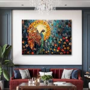 Angel / Print on Canvas, Premium Polycotton Canvas 60"x40" , High Quality Home Decor