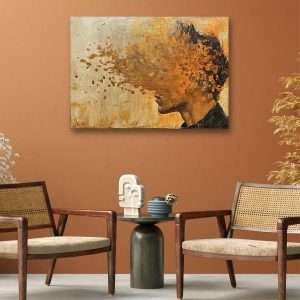 Thoughts / Print on Canvas, Premium Polycotton Canvas 60"x40" , High Quality Home Decor