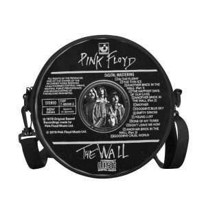 Round BAG "Pink Floyd", Strong Tiny crossbody Purse convertible in Backpack