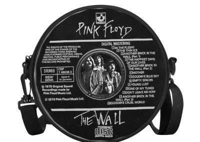 Round BAG "Pink Floyd", Strong Tiny crossbody Purse convertible in Backpack