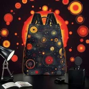 Anti-Theft Backpack, Travel Daypack in synthetic leather / Cosmo