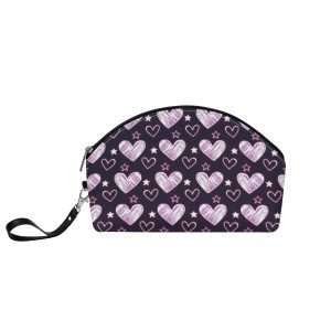PU Leather Purse / Purple Hearts