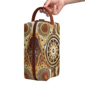 Organizer Purse, PU Leather Multipurpose Case / Rosette