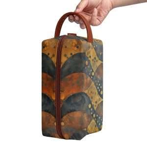 Organizer Purse, PU Leather Multipurpose Case / Rust