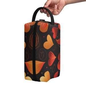 Organizer Purse, PU Leather Multipurpose Case / Hearts