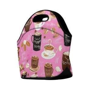 Mini Lunch Bag, Neoprene Lunch Box / Choco