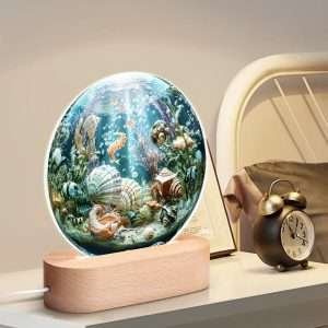 Acrylic Round Lamp, Home decorative night light / Deep Sea 1