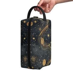 Organizer Purse, PU Leather Multipurpose Case / Planets