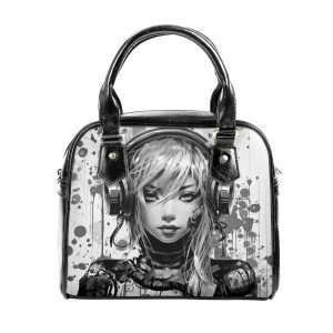 PU Leather Shoulder Handbag / Future Girl W4