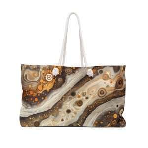 Weekender Bag, Large Shopping Bag, Tourist Trip Style Bag / Sand 3