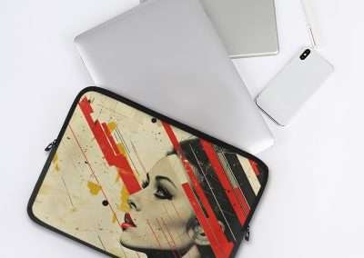 Laptop Sleeve for 10",12",13",15",17"/ Pop Art Woman