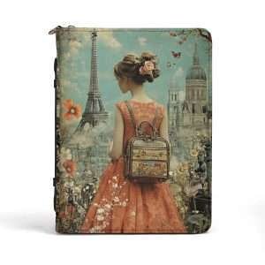 Dreaming of Paris / Travel Diary Briefcase with internal pockets