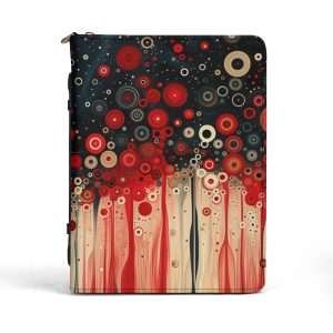 Red Feel / Mini Briefcase Document Organizer