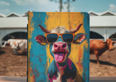 Crazy Cow / Briefcase with internal pockets