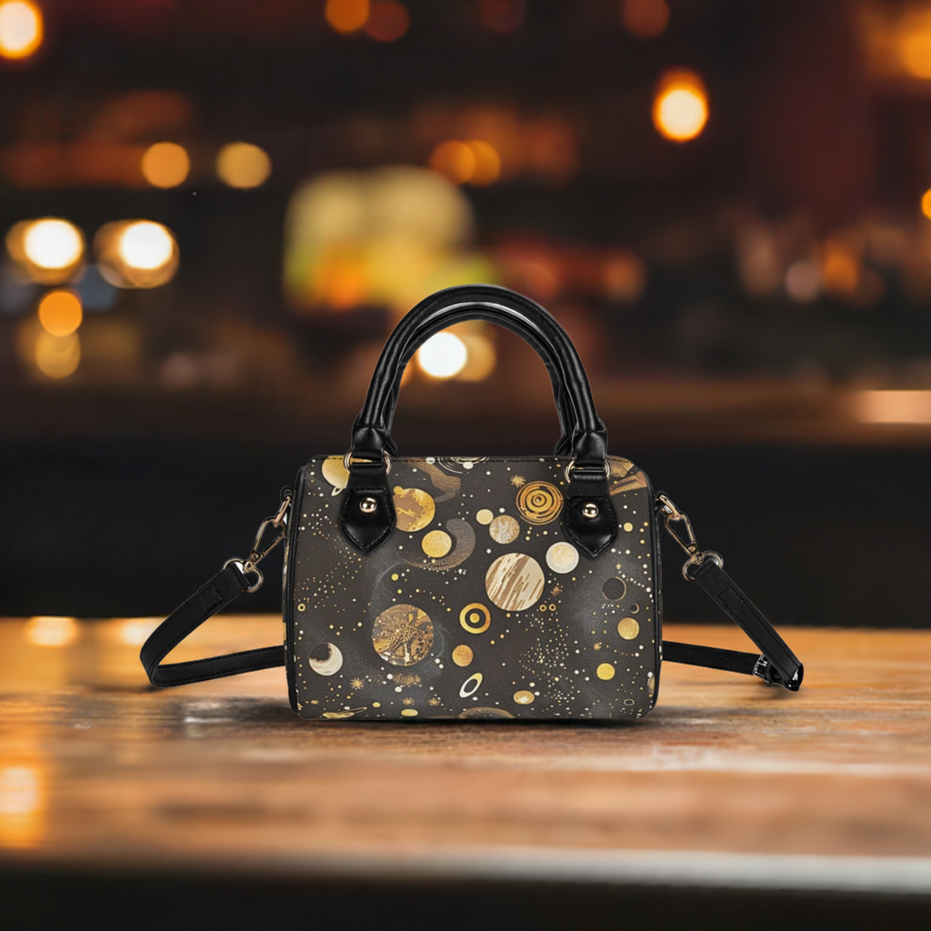Deep Space Mini Boston Bag Beige Black 4