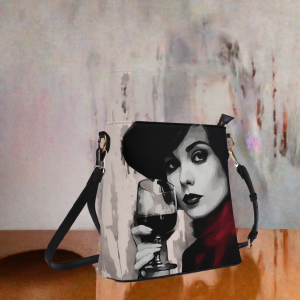 Glass of Wine Bucket Bag