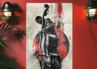 Jazzman / Metal Wall Art Jazz Music Decor