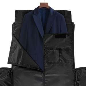 Foldable Travel Bag, Leather Duffle Bag - DETAIL