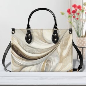 Home 2 Precious / Luxury Handbag (Beige/Black) (3 size)