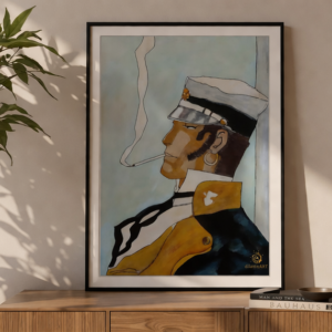 Corto Maltese profile by Dilameart (2010) / Fine Art Paper Print ( 5 Size)
