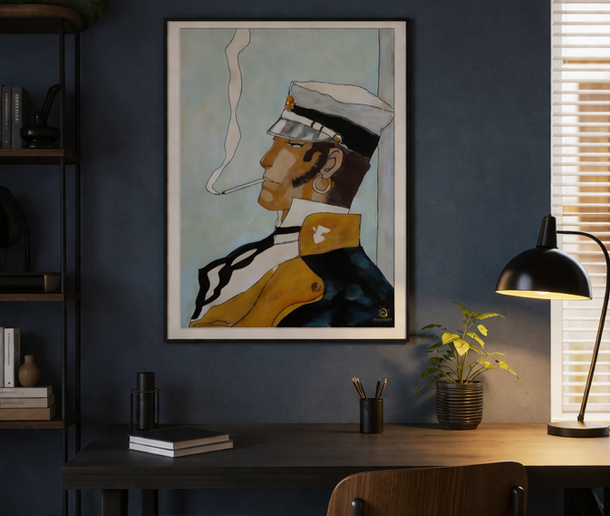 Corto Maltese profile by Dilameart (2010) / Fine Art Paper Print ( 5 Size) 5 Corto Maltese profile by Dilameart (2010) / Fine Art Paper Print ( 5 Size) - Image 5