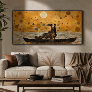 Gone with the Wind / Canvas print with wooden frame ( 5 Size )