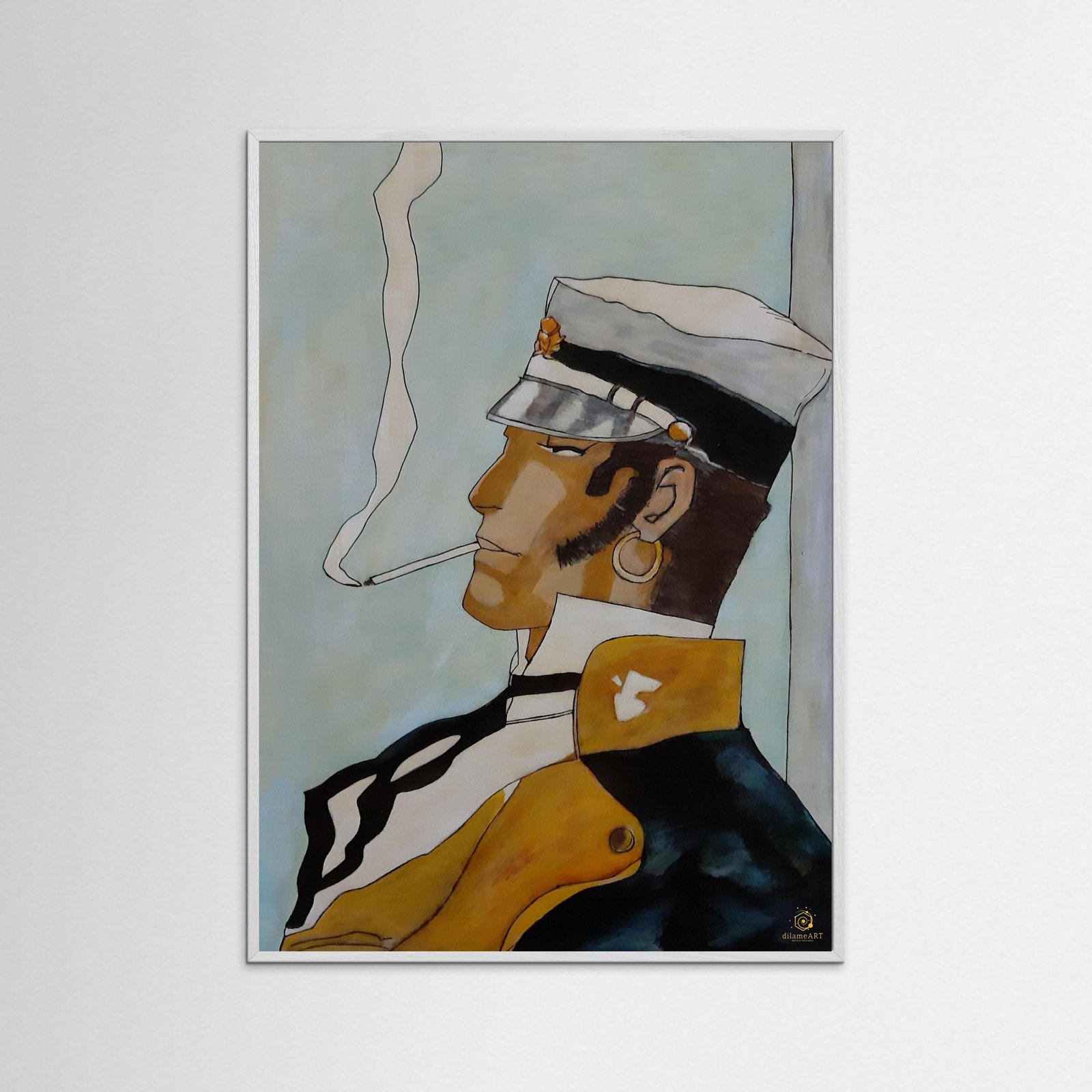 Corto Maltese profile by Dilameart (2010) / Fine Art Paper Print ( 5 Size) 2 Corto Maltese profile by Dilameart (2010) / Fine Art Paper Print ( 5 Size) - Image 2
