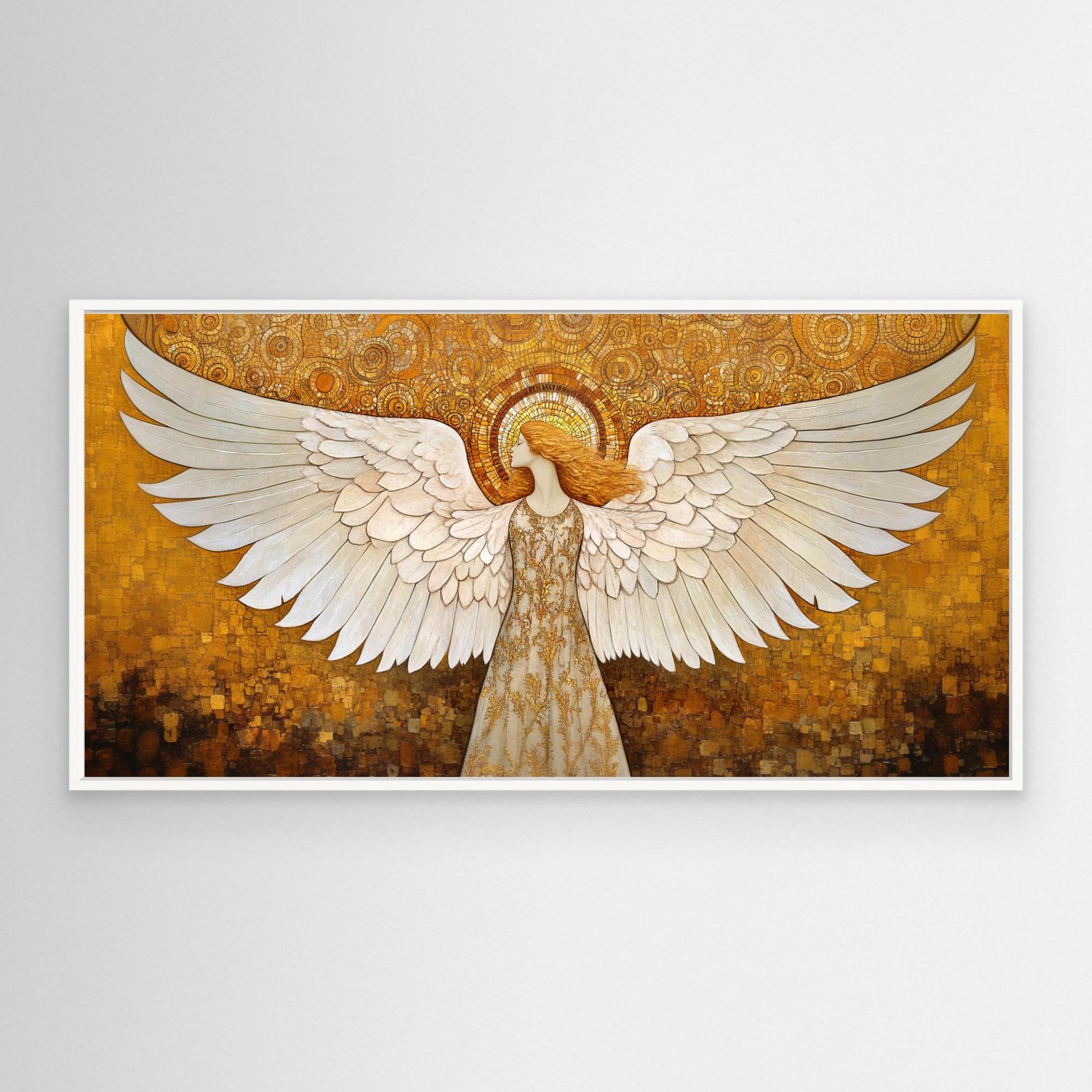 Guardian Angel / Canvas print with wooden frame ( 5 Size ) 2 Guardian Angel / Canvas print with wooden frame ( 5 Size ) - Image 2