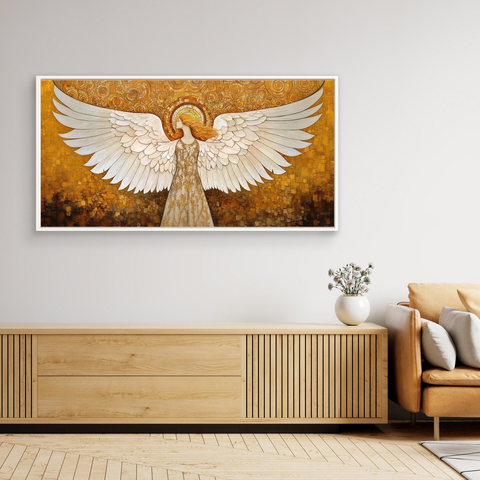 Guardian Angel / Canvas print with wooden frame ( 5 Size ) 7 Guardian Angel / Canvas print with wooden frame ( 5 Size ) - Image 9