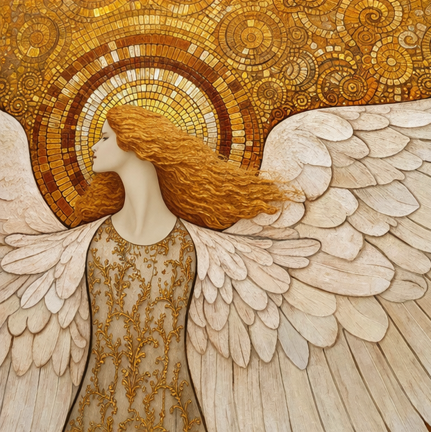 Guardian Angel / Canvas print with wooden frame ( 5 Size ) 4 Guardian Angel / Canvas print with wooden frame ( 5 Size ) - Image 4