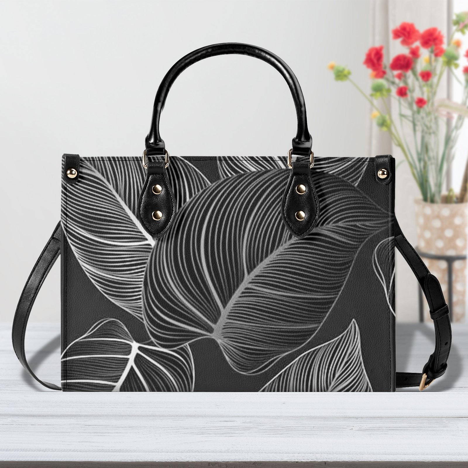 Leaves / Luxury Handbag ( 3 size )