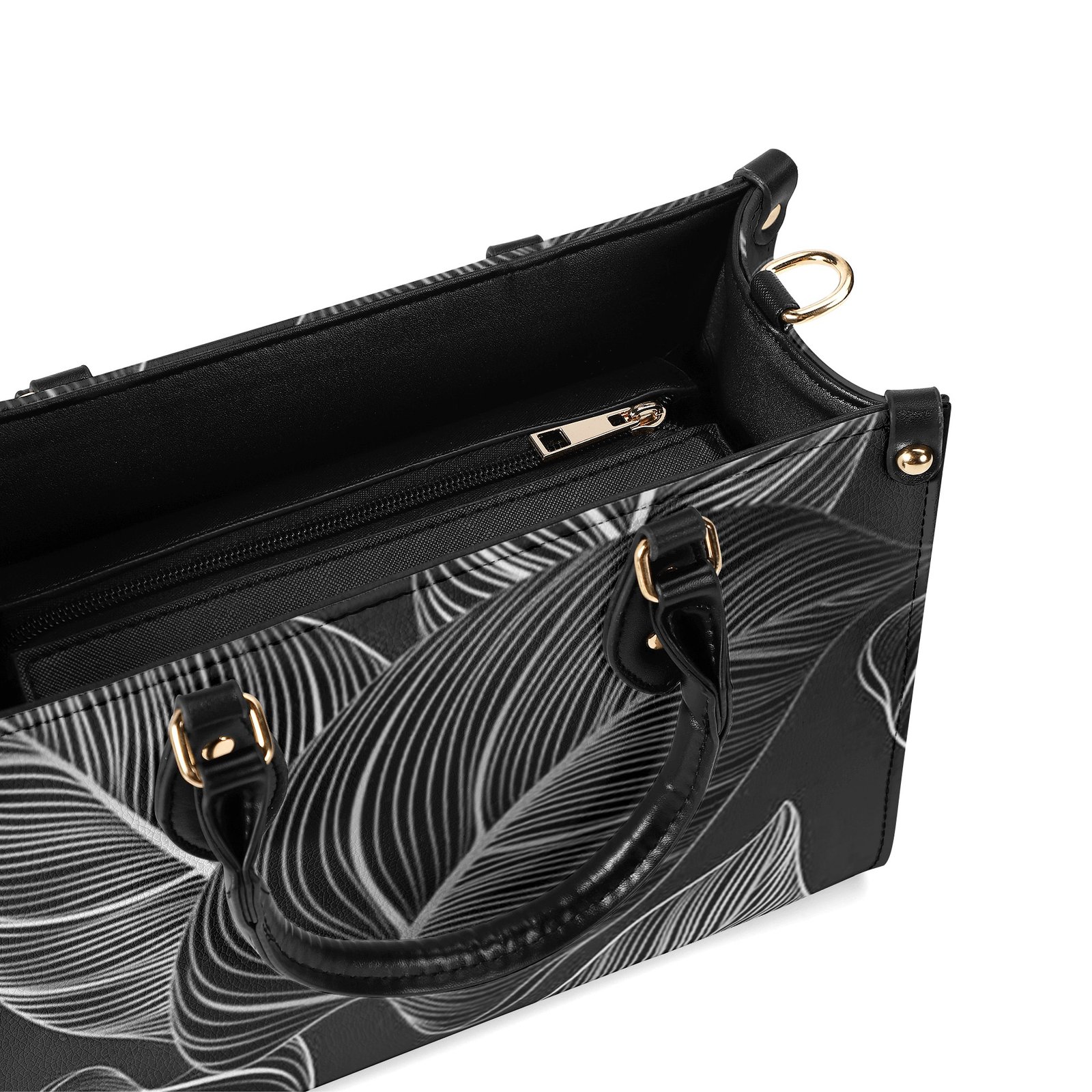Leaves / Luxury Handbag ( 3 size ) - Image 4