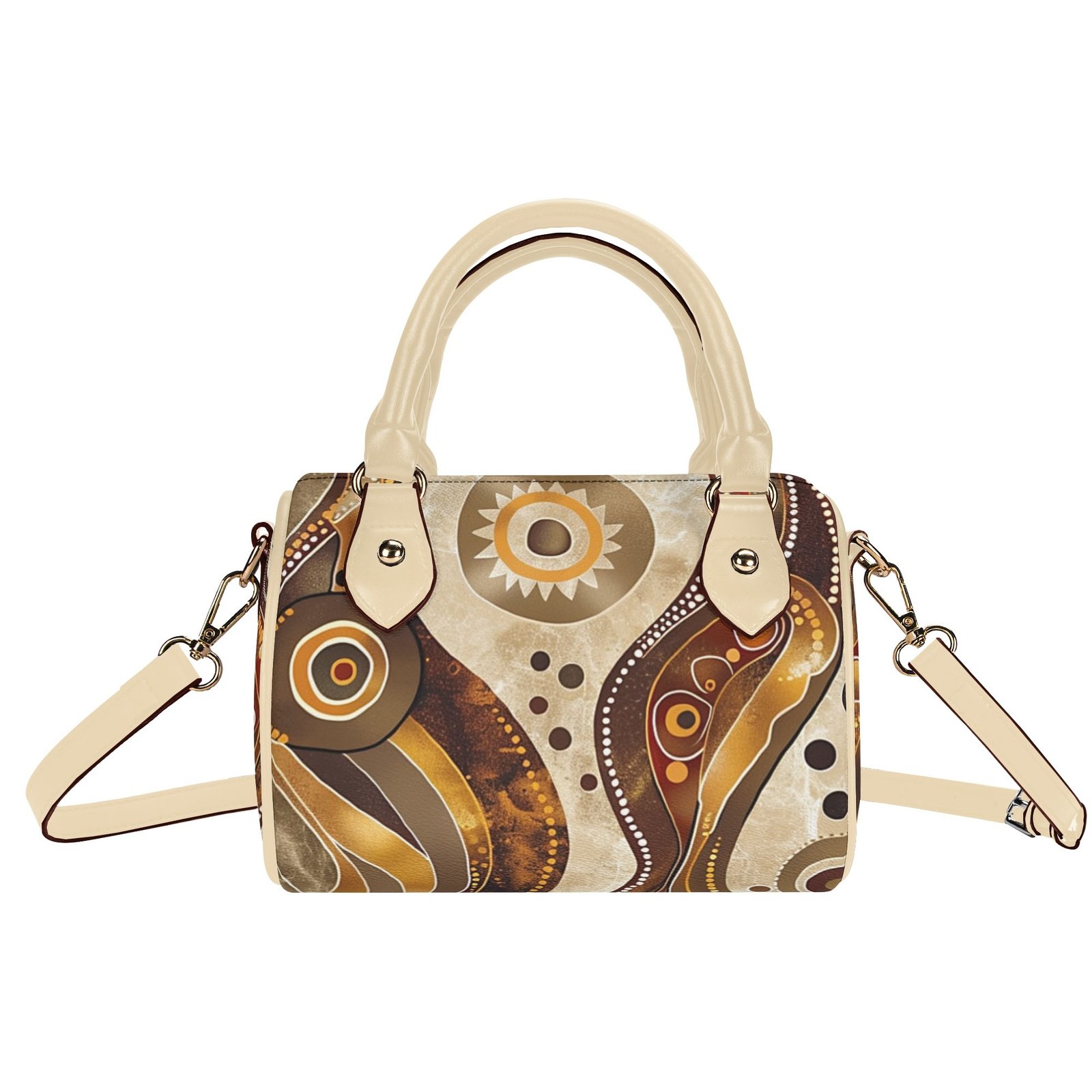 Sandy / Mini Boston Bag (Beige) - Image 2