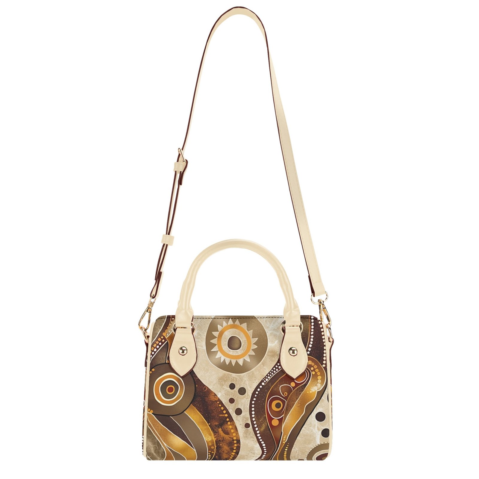 Sandy / Mini Boston Bag (Beige) - Image 3