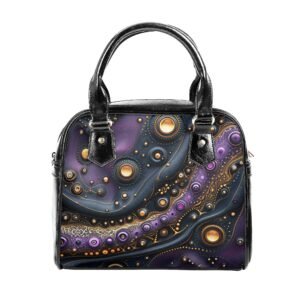 Purple Trails / Shoulder Handbag