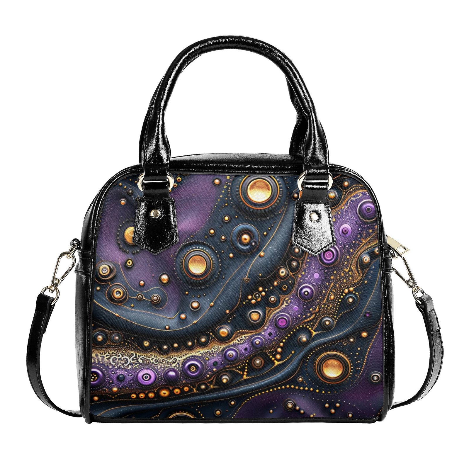 Purple Trails / Shoulder Handbag - Image 3