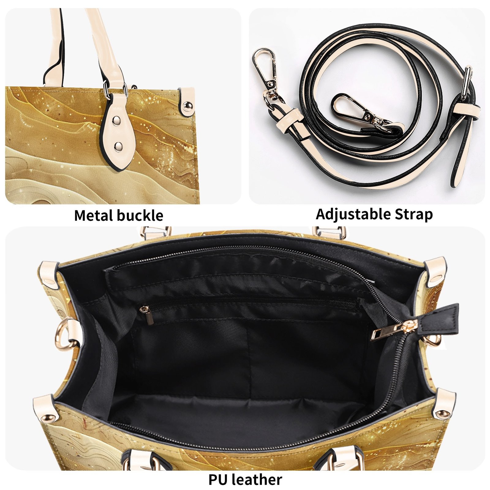 Sand Waves / Luxury Handbag ( 3 size ) - Image 5