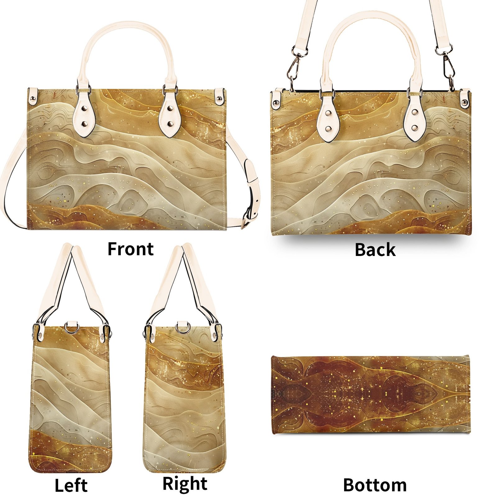 Sand Waves / Luxury Handbag ( 3 size ) - Image 3