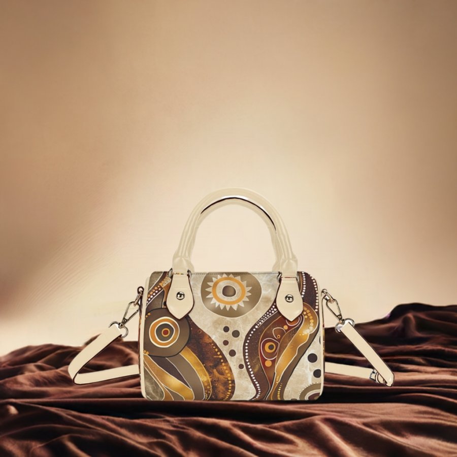 Sandy / Mini Boston Bag (Beige)